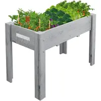 StarTech.com Hochbeet auf Beinen - Erhöhte Pflanzkiste aus Holz - Mit Folien-Einsatz - Für Innen und Außen - Für Balkon, Terrasse, Garten - 86,4x45,7x76,2 cm