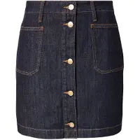 Tommy Hilfiger Jeansrock "MINI SKIRT RINSE HW" mit stilvoller Knopfleiste, aus Baumwolle