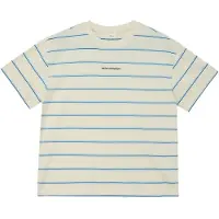 s.Oliver Rundhalsshirt JUNIOR, Jungen, Gr. 170/176, beige (light beige stripes), Jersey, Obermaterial: 100% Baumwolle, gestreift, normal taillenlang, Shirts Rundhalsshirt, kurz, mit Streifen