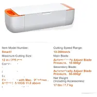 OEM Vinylschneider, Drahtlose Konnektivität, Präzise Schneidkontrolle, Orange Weiß