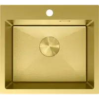 Mexen Solix Edelstahlspüle 1-beckig 500 x 450 mm, golden HC - 6402501000-55HC