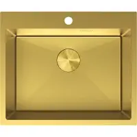 Mexen Solix Edelstahlspüle 1-Becken 600 x 500 mm, gold - 6408601000-55