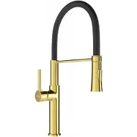 Mexen Dina Küchenarmatur, gold/schwarz - 672701-57