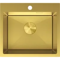 Mexen Solix Edelstahlspüle 1-beckig 500 x 450 mm, gold - 6402501000-55
