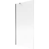 Mexen Next Badewannen-Faltwand 1-teilig 90 x 150 cm, Streifen, Gun Metal - 895-090-000-00-09-95