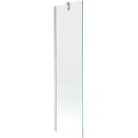 Mexen Next Badewannenwand 1-flügelig 50 x 150 cm, transparent, gebürstetes Nickel - 895-050-000-00-00-97