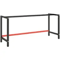 StarTech.com Werkbank Gestell - Tischrahmen - 180 x 57 x 79 cm - Edelstahl - Schwarz