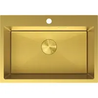 Mexen Solix Einbauspüle aus Edelstahl, 1-Becken, 650 x 450 mm, gold HC - 6403651000-55HC