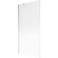 Mexen Next Duschabtrennung für Badewanne 1-flügelig 90 x 150 cm, Streifen, Chrom - 895-090-000-00-09-01