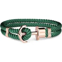 Paul Hewitt Double nylon bracelet with anchor PH-PH-N-R-G - Length: 16 cm