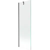Mexen Next Badewannen-Abtrennung 1-flügelig 60 x 150 cm, transparent, gebürstetes Gun Gray - 895-060-000-00-00-66