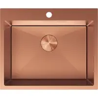 Mexen Solix Edelstahlspüle 1-becken 600 x 500 mm, Kupfer - 6408601000-65