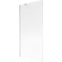 Mexen Next Badewannenwand 1-flügelig 90 x 150 cm, Streifen, gebürstetes Nickel - 895-090-000-00-09-97