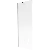 Mexen Next Badewannenabtrennung 1-teilig 70 x 150 cm, Streifen, schwarz - 895-070-000-00-09-70