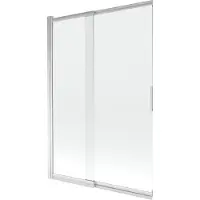 Mexen Fox Duschwand, 2-flügelig verschiebbar 120 x 150 cm, transparent, Chrom - 891-120-002-01-00