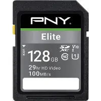 PNY Elite, 128 GB, SDXC, Klasse 10, UHS-I, 100 MB/s, 90 MB/s