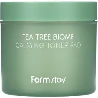 Farm Stay Tea Tree Biome Toner-Pads mit beruhigender Wirkung, 140 ml