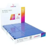 GameGenic GGS30004 - Seiteneinschub mit 18 Taschen, 50 stk. Packung, blau