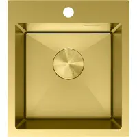 Mexen Solix Edelstahlspüle 1-Becken 400 x 450 mm, gold - 6401401000-55