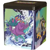 Pokémon Stacking Tin Sammelkarten-Display der Karmesin & Purpur Edition versiegelt
