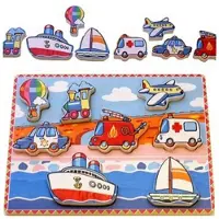 Simply For Kids Fahrzeugpuzzle aus Holz