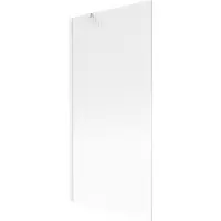 Mexen Next Badewannenabtrennung 1-teilig 90 x 150 cm, Streifen, Weiß - 895-090-000-00-09-20