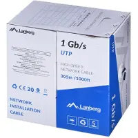 Lanberg Lcu6-10cc-0305-bk Cat6 Rolle Netzwerkkabel 305 M
