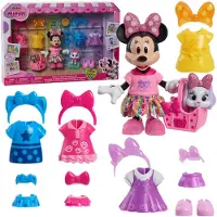 Just Play Minnie Maus Glitzer Und Glamour Haustiermode-set Puppe Rosa Rosa One Size
