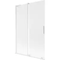Mexen Velar L Badewannenabdeckung zweiflügelig, verschiebbar 120 x 150 cm, matt, weiß - 896-120-003-31-20