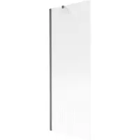Mexen Next Wannenwand 1-flügelig 70 x 150 cm, Streifen, gebürstet gun gray - 895-070-000-00-09-66