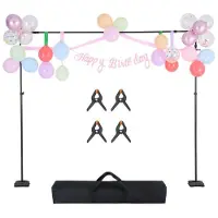 OEM Verstelbare Fotostandaard, 2,6 x 3 m, 7 Dwarsbalken, für Hochzeiten, Fotostudios und Partys