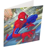 Craft Buddy Crystal Art Card Spiderman 18x18cm