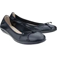 Wonders für Damen. A-61112_3465_5792 Ballerinas aus Leder Bo 12 Schwarz (38), Flach, Keine, Lässig