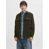 Jack & Jones Langarmhemd "JJEPERFECT CORDUROY OVERSHIRT LS SN", Herren, Gr. S, N-Gr, grün (rosin), Web, Obermaterial: 100% Baumwolle, unifarben, relaxed fit, Hemden Langarmhemd