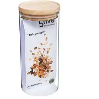 5five Simply Smart Lebensmittelbehälter, rund, transparent, 1,3 Liter