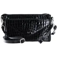 Golden Head Leder Handgelenktasche Umhängetasche Cayenne RFID Protect Mini-Tasche 8216 Schwarz