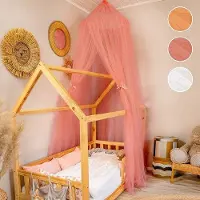Markenlos Bedhemel für Mädchen – Riesiger Baldachin aus Tüll für kleine Prinzessinnen, in einzigartiger Qualität – perfekt für Babybett, Kinderbett, Etagenbett oder