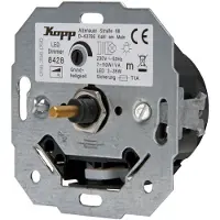 KOPP HEINRICH 842800187 LED-Dimmer mit Druck-Wechselschalter (Phasenanschnitt), LED 3-35W