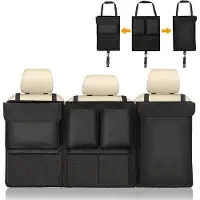 OEM Auto-Cover mit Rits, Opvouwbares Reise-Netz für Koffer, Wasserdicht, Multi-Pocket Kinder-Reise-Organizer für Auto-Achterbank.