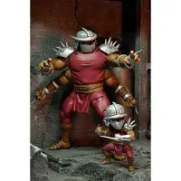 NECA Ninja Turtles Deluxe Teenage Mutant Ninja Turtles Mirage Comics Actionfigur: Shredder Klon & Mini Shredder 18 Cm Durchsichtig Durchsichtig One Size