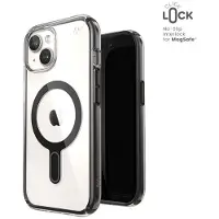 Speck Presidio Perfect-Clear ClickLock & Magsafe - Etui iPhone 15 / iPhone 14 / iPhone 13 (Klar / Mattschwarz / Schiefergrau)