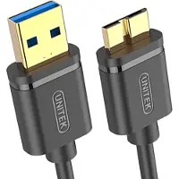 UNITEK Y-C461GBK, 1 m, USB A, Micro-USB B, USB 3.2 Gen 1 (3.1 Gen 1), 5 Gbit/s, Schwarz