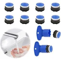 Markenlos Wasserhahn-Aeratorenset 10 Stück mit 2 Strahlreglern - Werkzeug für Wasserhahn-Bubbler und Perlatoren