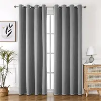 OEM Isolierendes Thermisch Deurgordijn, Lichtgriß, 100% Verduisterend, 2-Lagig, Multifunktionell, Winddicht, 132 x 214 cm