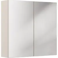 Fargo Badezimmerschrank mit Spiegel 80 cm Kaschmir 2 Türen modern