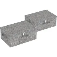 OEM Faltbare Lagerungsbox 38x26x15cm Grau 2tlg