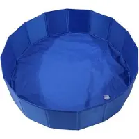 OEM Hundebad - groß - Kinderhundebad - PVC - für große und kleine Hunde - faltbar - Wasserbad - Badewanne - Hundewassertank - 80 x 20 cm - blau