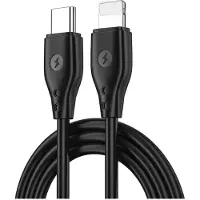 Wiwu Kabel Pioneer Wi-C002 USB-C - kompatibel mit iPhone 30W Ladekabel Schwarz