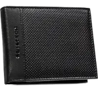 Peterson Herren Leder Geldbörse PTN N992-DOT-9578 Schwarz