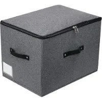 OEM Schwarze Aufbewahrungsbox 43x30x30cm Stoff Organizer
